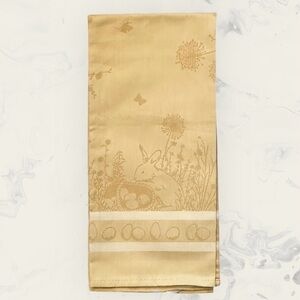 🆕 Sur La Table Easter Bunny Kitchen Towel. Yellow. NWOT.